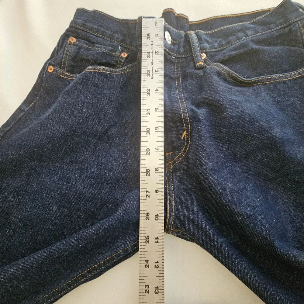 Levis‎ 505 Regular Fit Straight Leg Dark Wash Denim Blue Jeans Mens 34x32 nwot